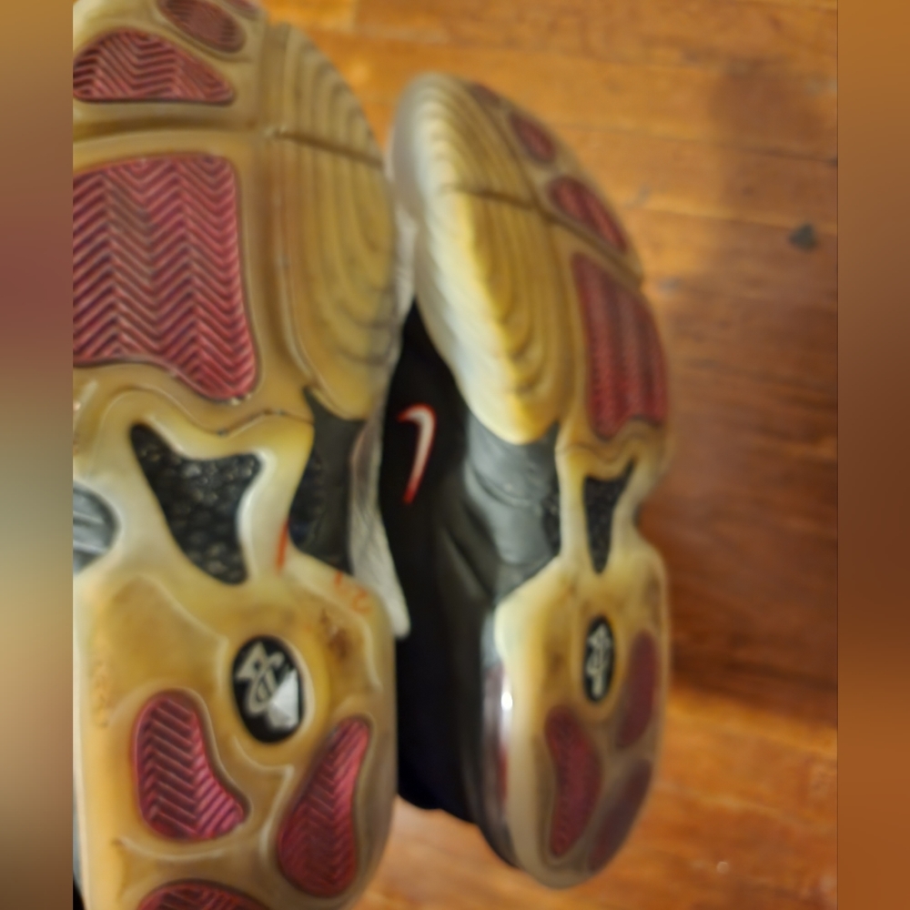 Nike Air Penny 4 black red sz 14 - Picture 6 of 11